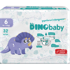 Підгузок Dino Baby Розмір 6 (16+ кг) 32 шт (4823098413240)