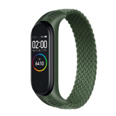 Ремінець до фітнес браслета BeCover Elastic Nylon Style для Xiaomi Mi Smart Band 5/6 (Size M) Khaki (706150)