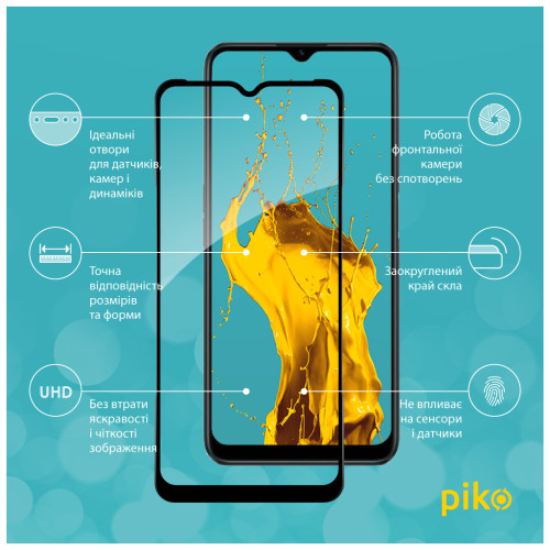 Скло захисне Piko Full Glue RealMe C31 (1283126540769)