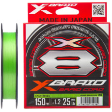 Шнур YGK X-Braid Braid Cord X8 150m 2.0/0.235mm 35lb/16.0kg (5545.03.95)