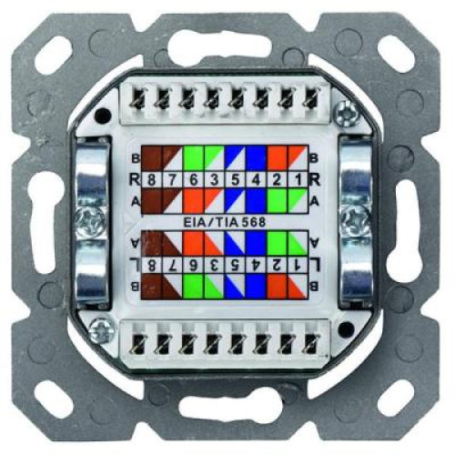 Розетка мережева DIGITUS 2xRJ45 FTP, для наружной проводки (DN-9002-N)