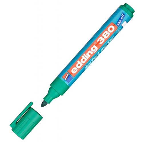 Маркер Edding Flipchart e-380 1,5-3 мм, round tip, green (380/04)