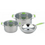 Набір посуду Con Brio 5 предметов 3л, 6,2л + сковорода (CB-1149)