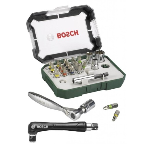 Набір біт BOSCH Promobasket Set 19 шт + держатель + трещетка (2.607.017.392)