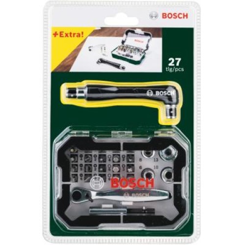 Набір біт BOSCH Promobasket Set 19 шт + держатель + трещетка (2.607.017.392)