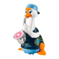 Розвиваюча іграшка Hola Toys Гусак-саксофоніст, синій (6111-blue)