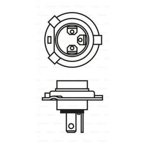 Автолампа Bosch галогенова 60/55W (1 987 302 041)