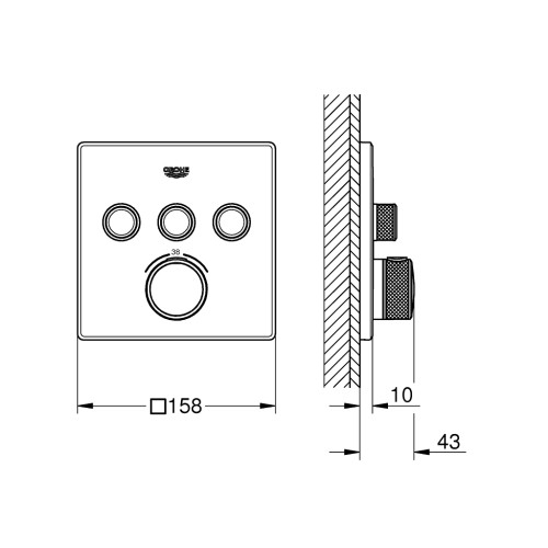 Змішувач Grohe GRT SmartControl (29126000)