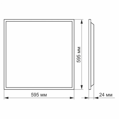 Світильник TITANUM LED панель 60W 6000K 220V (VL-Pb606W(2))