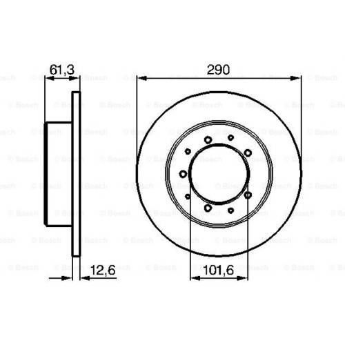 Гальмівний диск Bosch 0 986 478 656