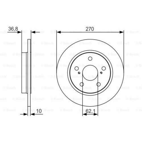 Гальмівний диск Bosch 0 986 479 S64