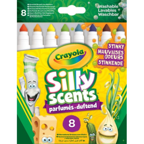 Фломастери Crayola Набір Silly Scents Жартівник Washable з ароматом, 8 шт (256346.012)