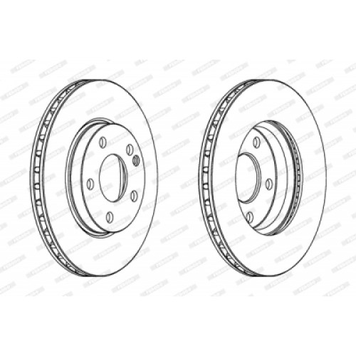 Гальмівний диск FERODO DDF1220