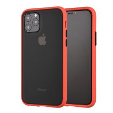 Чохол до мобільного телефона MakeFuture Apple iPhone 11 Pro Max Frame (Matte PC+TPU) Red (MCMF-AI11PMRD)