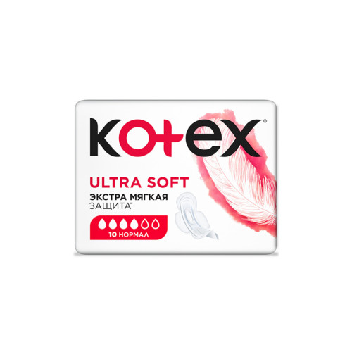 Гігієнічні прокладки Kotex Ultra Soft Normal 10 шт. (5029053542669)