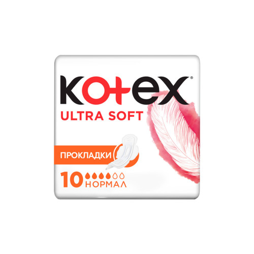 Гігієнічні прокладки Kotex Ultra Soft Normal 10 шт. (5029053542669)