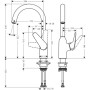 Змішувач Hansgrohe Focus M42 (71802000)