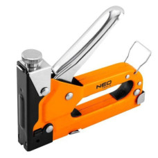 Степлер строительный Neo Tools 3 в 1, 4-14 мм, тип скоб G, L, E, регулировка забивания скоб (16-031)