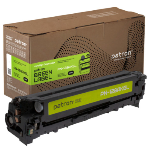 Картридж Patron HP 128A (CE320A) Green Label, black (PN-128AKGL)