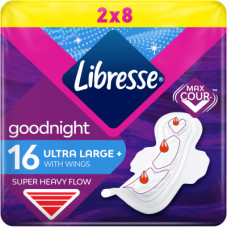 Гігієнічні прокладки Libresse Ultra Goodnight Large 16 шт. (7322540960273)