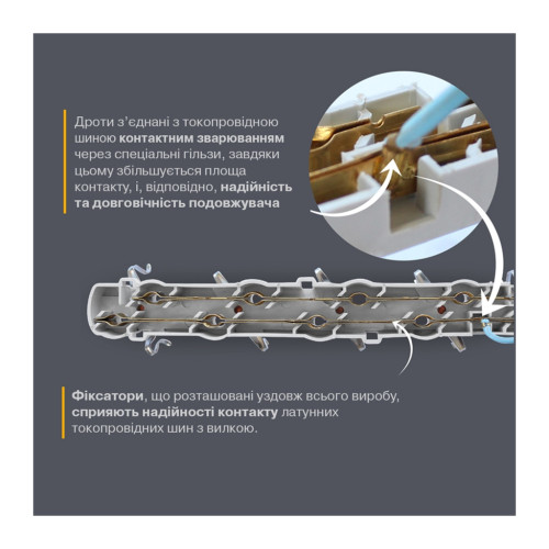 Мережевий подовжувач Electrum C-ES-1815 5.0m, 5 роз, white (C-ES-1815)