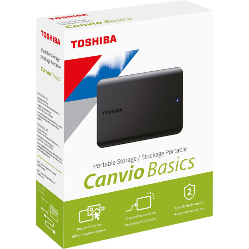 Зовнішній жорсткий диск 2.5" 1TB Toshiba (HDTB510EK3AA)