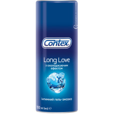 Інтимний гель-змазка Contex Long Love з охолоджуючим ефектом (лубрикант) 100 мл (4820108005136)