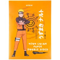 Кольоровий папір Kite А4 неоновий Naruto 10 арк/5 кол (NR23-252)