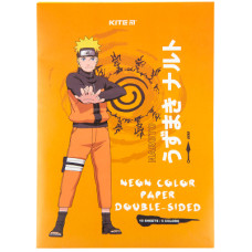 Кольоровий папір Kite А4 неоновий Naruto 10 арк/5 кол (NR23-252)