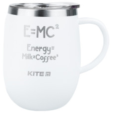 Поїльник-непроливайка Kite Energy Milk Coffee термокружка 360 мл, біла (K22-378-03-2)