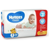 Підгузок Huggies Classic 3 (4-9 кг) Jumbo 58 шт (5029053543109)