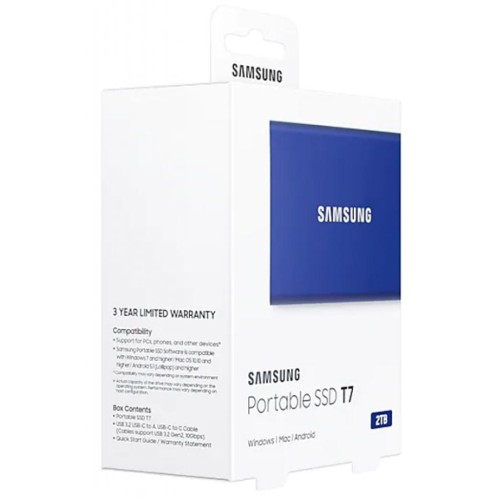 Накопичувач SSD USB 3.2 2TB T7 Samsung (MU-PC2T0H/WW)