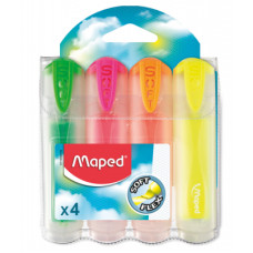 Маркер Maped набір Fluo Peps Ultra Soft Transparent 1-5 мм 4 шт (MP.745947)