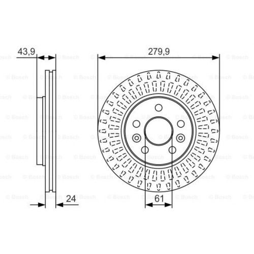 Гальмівний диск Bosch 0 986 479 S66