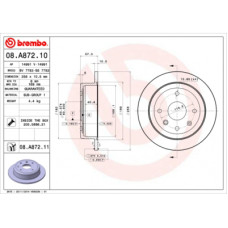 Гальмівний диск Brembo 08.A872.10