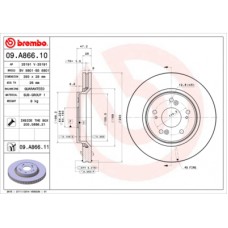 Гальмівний диск Brembo 09.A866.10