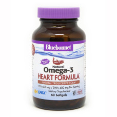 Жирні кислоти Bluebonnet Nutrition Омега-3 Формула для Серця, Omega-3 Heart Formula, 60 желатин (BLB0942)