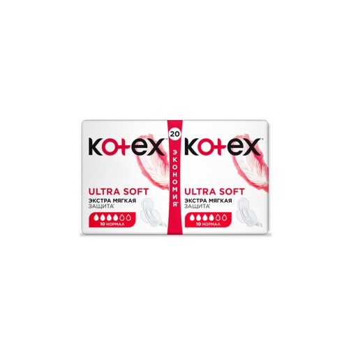 Гігієнічні прокладки Kotex Ultra Soft Normal 20 шт. (5029053542676)