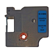 Стрічка для принтера етикеток UKRMARK RL-D-45016P-BK/BL, аналог DYMO S0720560, 12мм х 7м. (CD45016P)