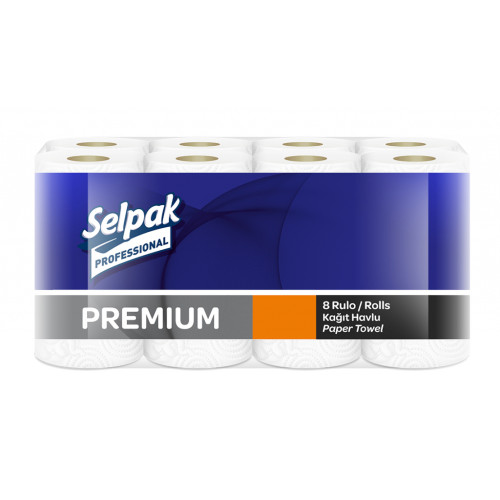 Паперові рушники Selpak Professional Premium 3 шари 11.25 м 8 рулонів (8690530118218)