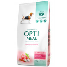 Сухий корм для собак Optimeal для середніх порід зі смаком індички 12 кг (4820083905506)