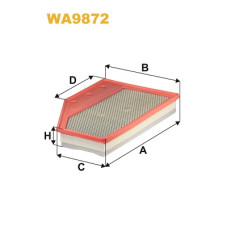 Повітряний фільтр для автомобіля Wixfiltron WA9872