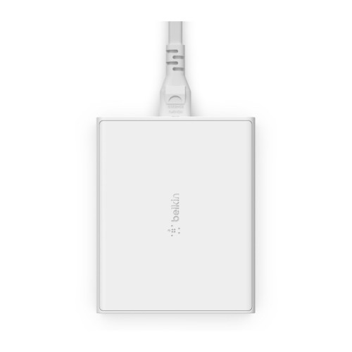 Зарядний пристрій Belkin Home Charger 108W GAN Dual USB-С/USB-A (WCH010VFWH)