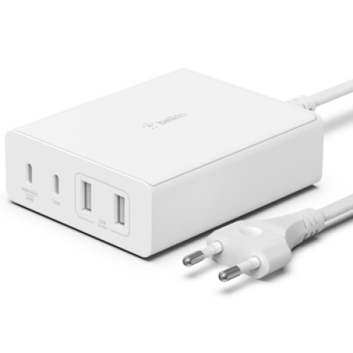 Зарядний пристрій Belkin Home Charger 108W GAN Dual USB-С/USB-A (WCH010VFWH)