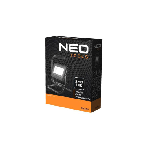 Прожектор Neo Tools алюміній 220В 50Вт 4500 люмен SMD LED, кабель 2 м з вилкою (99-063)