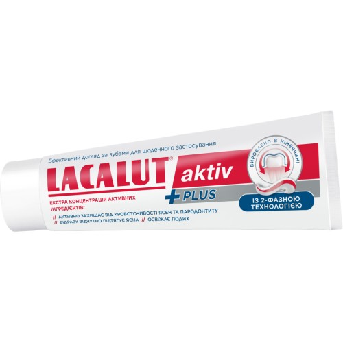 Зубна паста Lacalut Activ Plus 75 мл (4016369694992)