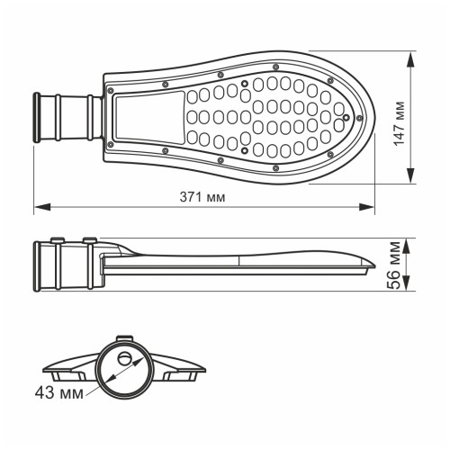Прожектор Videx LED л IP65 30W 5000K VL-SLE15-306 (VL-SLE15-306)