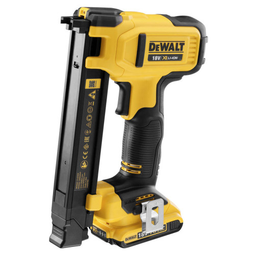 Степлер будівельний DeWALT 18В XR, довжина/ширина скоби 25/19.7 мм, 2xAh, кейс TSTAK (DCN701D2)