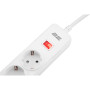 Мережевий фільтр живлення 2E 5XSchuko, 3G*1.5мм, 3*USB-A, 2м, white (2E-SP515M2USBWH)