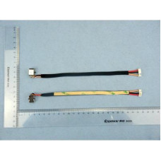 Роз'єм живлення ноутбука з кабелем для HP PJ291 (7.4mm x 5.0mm + center pin), 4+3-pin универсальный (A49039)